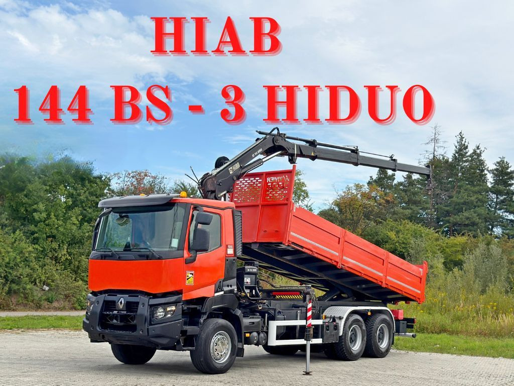 Renault K 380 * HIAB 144 BS - 3 HIDUO + FUNK * 6x4 * TOP - Автоманипулятор: фото 1 Renault K 380 * HIAB 144 BS - 3 HIDUO + FUNK * 6x4 * TOP - Автоманипулятор: фото 1