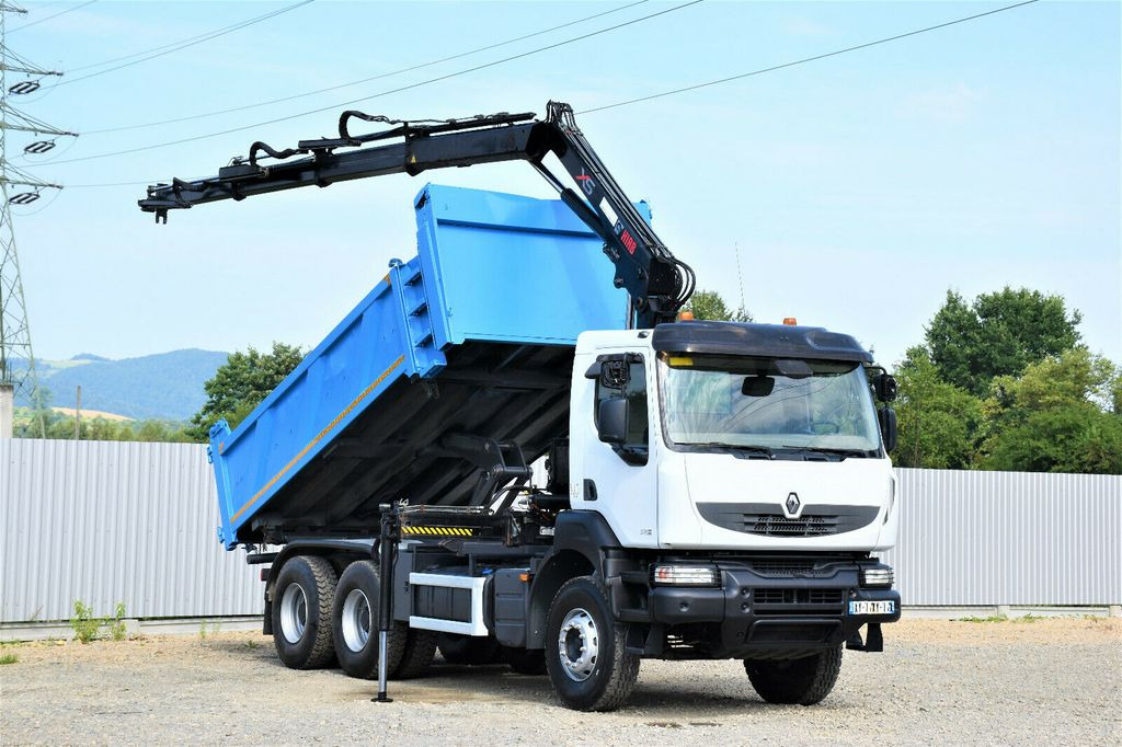 Renault KERAX 370 DXI* HIAB 122B-3 HIDUO/FUNK * 6x4 - Самосвал, Автоманипулятор: фото 2 Renault KERAX 370 DXI* HIAB 122B-3 HIDUO/FUNK * 6x4 - Самосвал, Автоманипулятор: фото 2