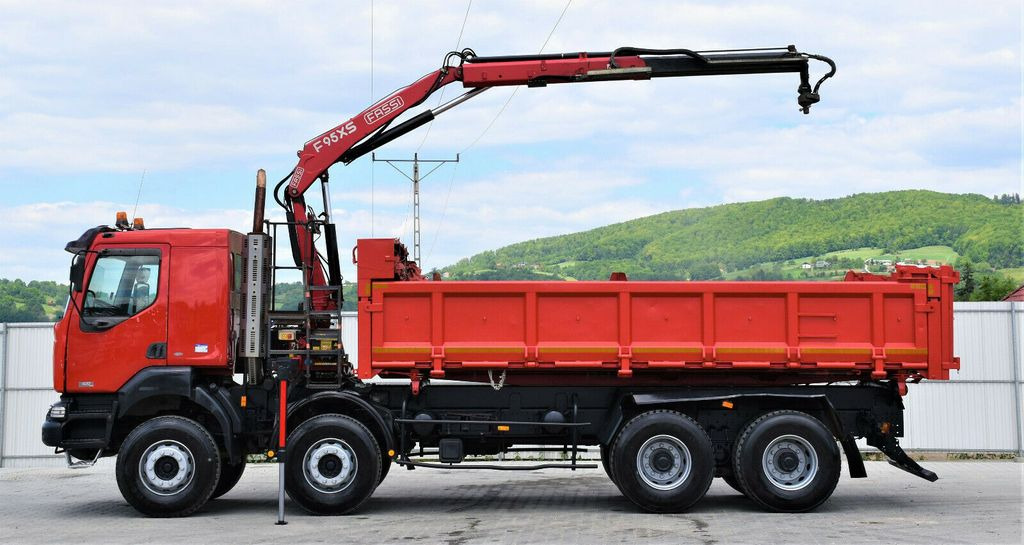 Автоманипулятор, Самосвал Renault KERAX 420 DCI Kipper 6,30m+FASSI F95AXS.21+FUNK: фото 6