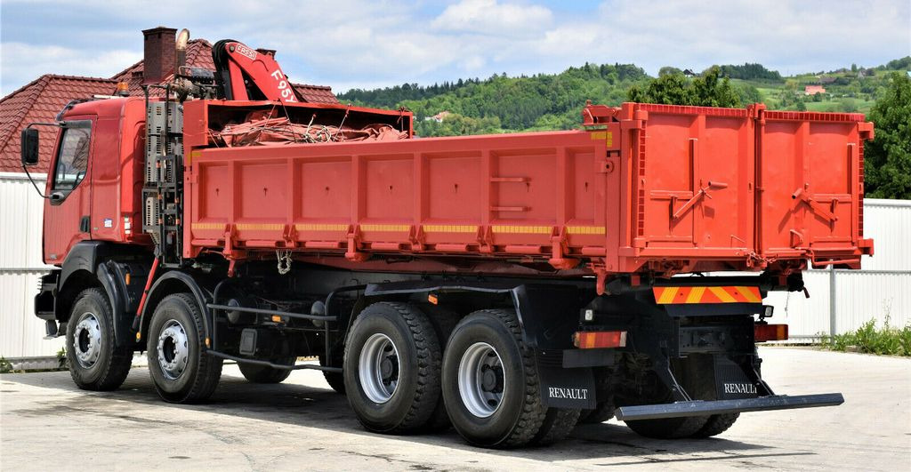 Автоманипулятор, Самосвал Renault KERAX 420 DCI Kipper 6,30m+FASSI F95AXS.21+FUNK: фото 7