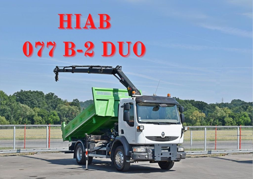 Renault MIDLUM 220 DXI *KIPPER 3,80m *HIAB 077 B-2 DUO Renault MIDLUM 220 DXI *KIPPER 3,80m *HIAB 077 B-2 DUO - Автоманипулятор, Самосвал: фото 1 Renault MIDLUM 220 DXI *KIPPER 3,80m *HIAB 077 B-2 DUO Renault MIDLUM 220 DXI *KIPPER 3,80m *HIAB 077 B-2 DUO - Автоманипулятор, Самосвал: фото 1