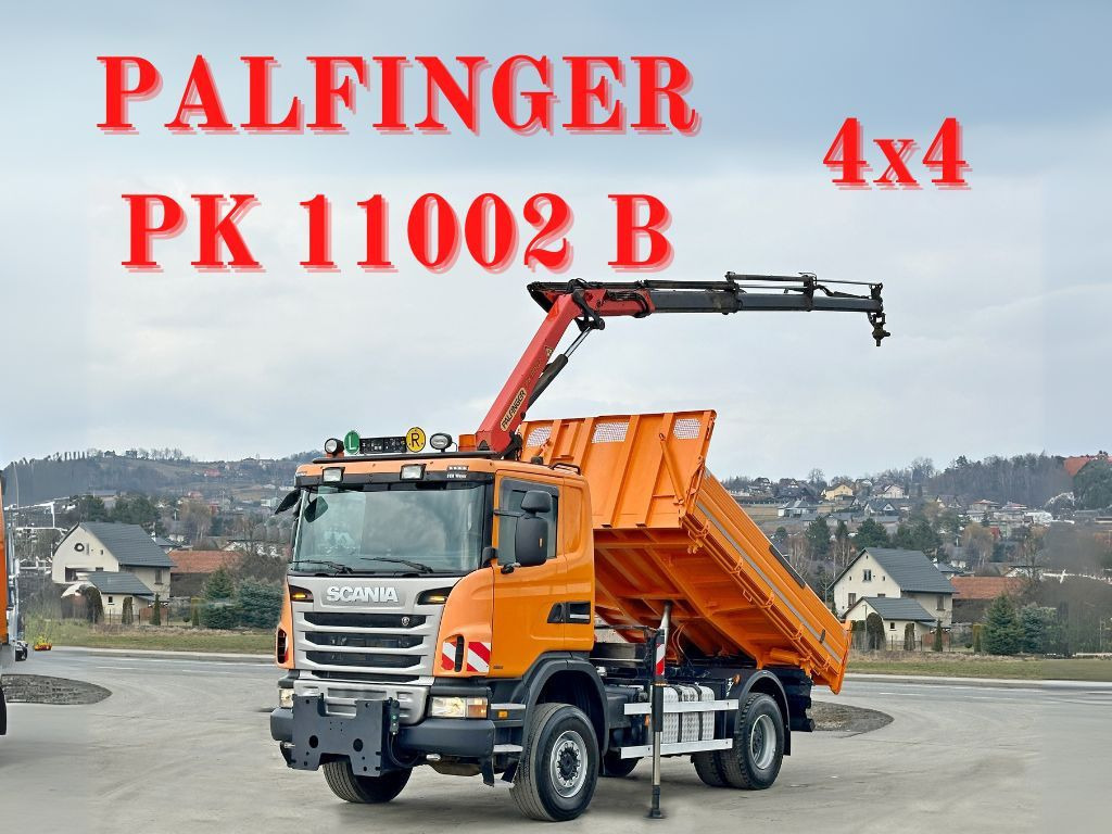 Scania G360 Kipper 4,10m *PK 11002 B + FUNK *4x4 - Автоманипулятор, Самосвал: фото 1 Scania G360 Kipper 4,10m *PK 11002 B + FUNK *4x4 - Автоманипулятор, Самосвал: фото 1