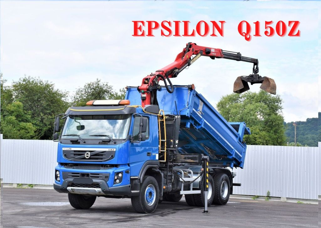 Volvo FMX 370 Kipper 4,90m *EPSILON Q150Z/FUNK*6x4 - Автоманипулятор, Самосвал: фото 1 Volvo FMX 370 Kipper 4,90m *EPSILON Q150Z/FUNK*6x4 - Автоманипулятор, Самосвал: фото 1