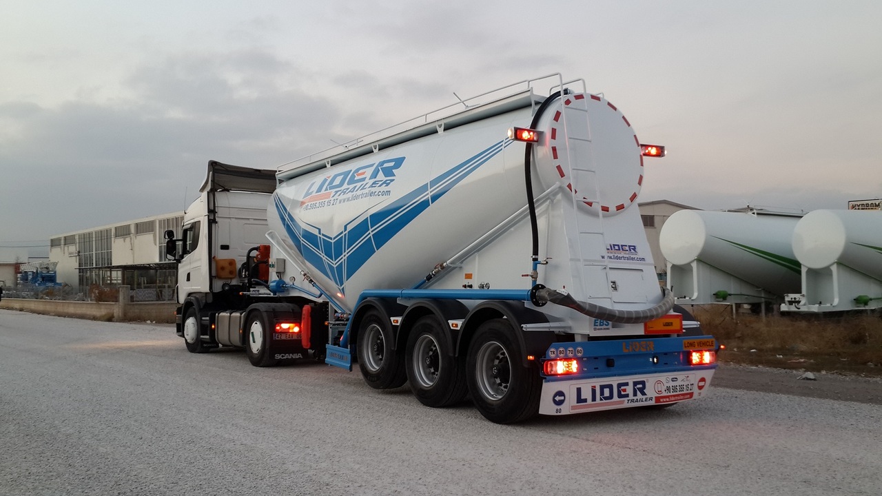 Новый Полуприцеп-цистерна для транспортировки цемента LIDER 2024 MODEL NEW CEMENT TANKER: фото 12