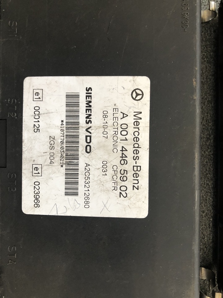 MERCEDES-BENZ ACTROS ECU FR/CPC - Блок управления для Грузовиков: фото 2 MERCEDES-BENZ ACTROS ECU FR/CPC - Блок управления для Грузовиков: фото 2