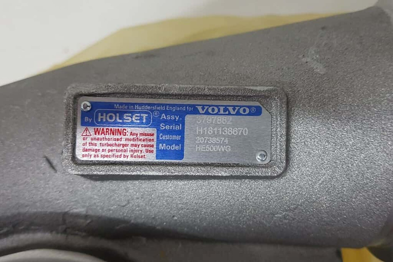 VOLVO D16C 610/D/G D16E540/580/660 FH16 -2013 TURBOCOMPRESSOR HOLSET +STATIEGELD V20738574 - Турбина для Грузовиков: фото 2 VOLVO D16C 610/D/G D16E540/580/660 FH16 -2013 TURBOCOMPRESSOR HOLSET +STATIEGELD V20738574 - Турбина для Грузовиков: фото 2
