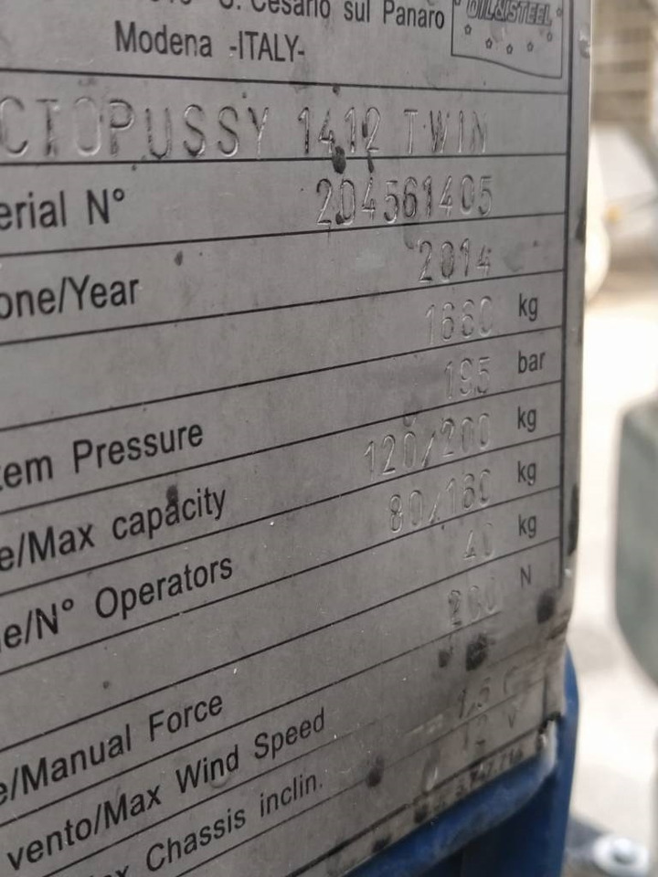 Oil & Steel 14.12 TWIN - Спайдер-вышка: фото 4 Oil & Steel 14.12 TWIN - Спайдер-вышка: фото 4