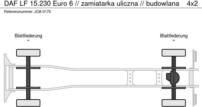 DAF LF 15.230 Euro 6 // zamiatarka uliczna // budowlana - Подметально-уборочная машина: фото 2 DAF LF 15.230 Euro 6 // zamiatarka uliczna // budowlana - Подметально-уборочная машина: фото 2