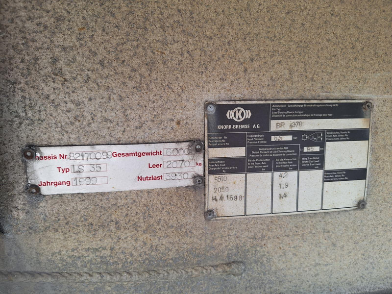 Полуприцеп-фургон Hess LS35 - BE Koffer + LBW DHollandia 1000 kg semi trailer: фото 12 Полуприцеп-фургон Hess LS35 - BE Koffer + LBW DHollandia 1000 kg semi trailer: фото 12