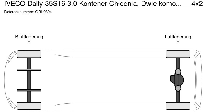 Фургон-рефрижератор Iveco Daily 35S16 3.0 Kontener Chłodnia, Dwie komory, Autosklep, 230V: фото 10 Фургон-рефрижератор Iveco Daily 35S16 3.0 Kontener Chłodnia, Dwie komory, Autosklep, 230V: фото 10