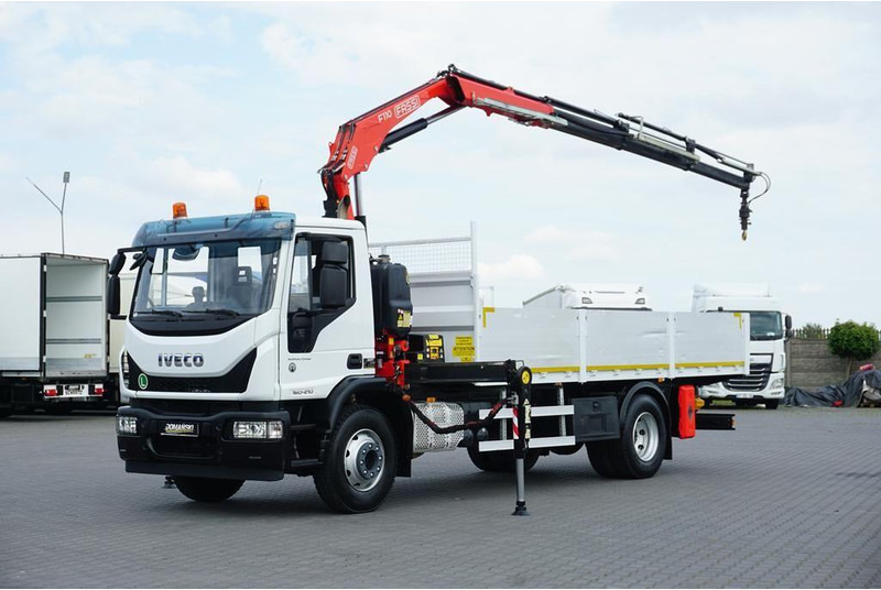 Iveco EUROCARGO / 160-21 / SKRZYNIOWY + HDS / FASSI F110 / ROTATOR / P - Грузовик бортовой/ Платформа, Автоманипулятор: фото 1 Iveco EUROCARGO / 160-21 / SKRZYNIOWY + HDS / FASSI F110 / ROTATOR / P - Грузовик бортовой/ Платформа, Автоманипулятор: фото 1