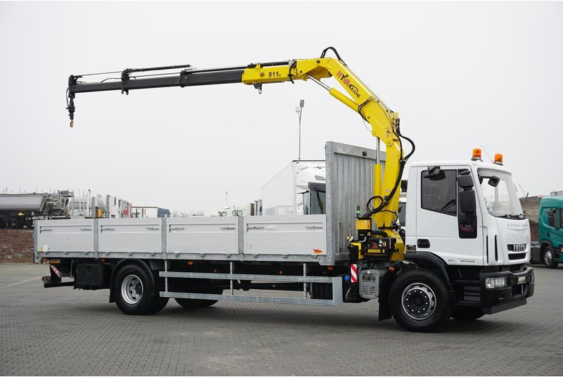 Iveco EUROCARGO / 180E25 / SKRZYNIOWY + HDS + WINDA / HYVA 911 / ROTAT - Грузовик бортовой/ Платформа, Автоманипулятор: фото 4 Iveco EUROCARGO / 180E25 / SKRZYNIOWY + HDS + WINDA / HYVA 911 / ROTAT - Грузовик бортовой/ Платформа, Автоманипулятор: фото 4