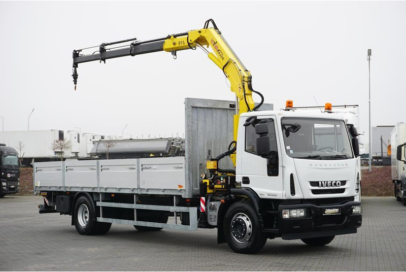 Iveco EUROCARGO / 180E25 / SKRZYNIOWY + HDS + WINDA / HYVA 911 / ROTAT - Грузовик бортовой/ Платформа, Автоманипулятор: фото 1 Iveco EUROCARGO / 180E25 / SKRZYNIOWY + HDS + WINDA / HYVA 911 / ROTAT - Грузовик бортовой/ Платформа, Автоманипулятор: фото 1