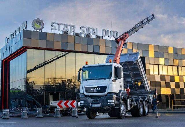 MAN TGS 26.360 6x6 PALFINGER PK 18001 EH Crane Kipe - Самосвал, Автоманипулятор: фото 1 MAN TGS 26.360 6x6 PALFINGER PK 18001 EH Crane Kipe - Самосвал, Автоманипулятор: фото 1