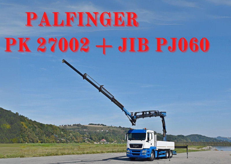 MAN TGS 26.480 * PK 27002 + JIB PJ060 + FUNK / 6x4 - Грузовик бортовой/ Платформа, Автоманипулятор: фото 1 MAN TGS 26.480 * PK 27002 + JIB PJ060 + FUNK / 6x4 - Грузовик бортовой/ Платформа, Автоманипулятор: фото 1