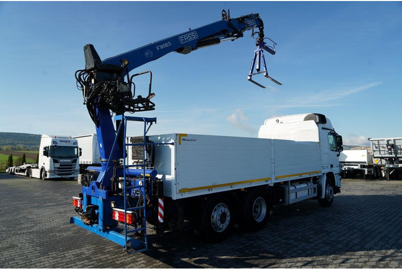 Mercedes-Benz ACTROS 2548 / 6x2 / BURTOWA - 6,5 M / OŚ PODNOSZONA / HDS FASSI - Грузовик бортовой/ Платформа, Автоманипулятор: фото 4 Mercedes-Benz ACTROS 2548 / 6x2 / BURTOWA - 6,5 M / OŚ PODNOSZONA / HDS FASSI - Грузовик бортовой/ Платформа, Автоманипулятор: фото 4