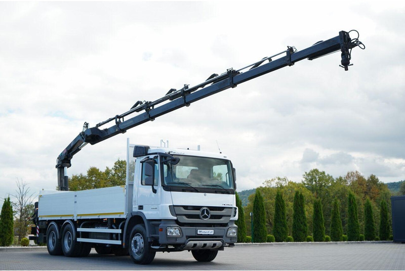 Mercedes-Benz ACTROS 2636 / 6x4 / SKRZYNIOWY 6,5 M + HDS HIAB / MOCNA PODŁOGA - Грузовик бортовой/ Платформа, Автоманипулятор: фото 1 Mercedes-Benz ACTROS 2636 / 6x4 / SKRZYNIOWY 6,5 M + HDS HIAB / MOCNA PODŁOGA - Грузовик бортовой/ Платформа, Автоманипулятор: фото 1