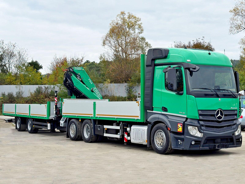 Mercedes-Benz ACTROS 2645* FASSI F345 RA 2.4/FUNK+Anhänger - Грузовик бортовой/ Платформа, Автоманипулятор: фото 4 Mercedes-Benz ACTROS 2645* FASSI F345 RA 2.4/FUNK+Anhänger - Грузовик бортовой/ Платформа, Автоманипулятор: фото 4