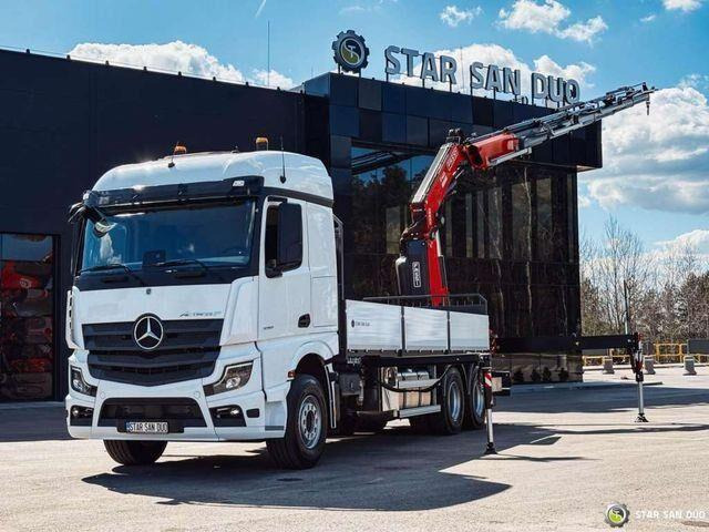 Mercedes-Benz ACTROS 3351 NEW 6x4 Fassi F485 Crane - Грузовик бортовой/ Платформа, Автоманипулятор: фото 1 Mercedes-Benz ACTROS 3351 NEW 6x4 Fassi F485 Crane - Грузовик бортовой/ Платформа, Автоманипулятор: фото 1