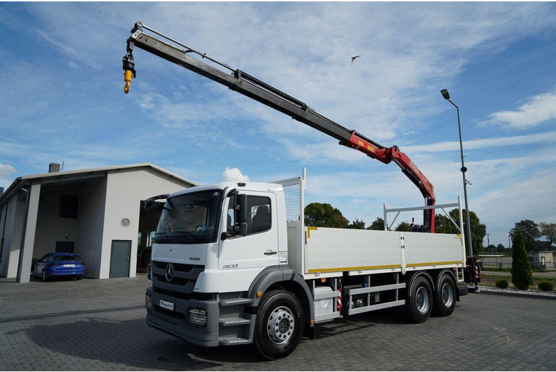 Mercedes-Benz / AXOR 2633 / 6X4 / SKRZYNIOWY - 6,55 M / MOCNA PODŁOGA / HDS FA - Грузовик бортовой/ Платформа, Автоманипулятор: фото 2 Mercedes-Benz / AXOR 2633 / 6X4 / SKRZYNIOWY - 6,55 M / MOCNA PODŁOGA / HDS FA - Грузовик бортовой/ Платформа, Автоманипулятор: фото 2