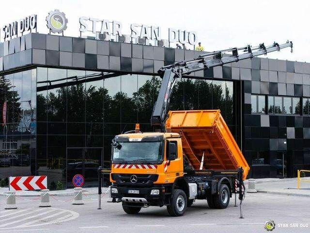 Mercedes-Benz Actros 1841 AK 4x4 Hiab 288E-7 Crane Kipper - Самосвал, Автоманипулятор: фото 1 Mercedes-Benz Actros 1841 AK 4x4 Hiab 288E-7 Crane Kipper - Самосвал, Автоманипулятор: фото 1