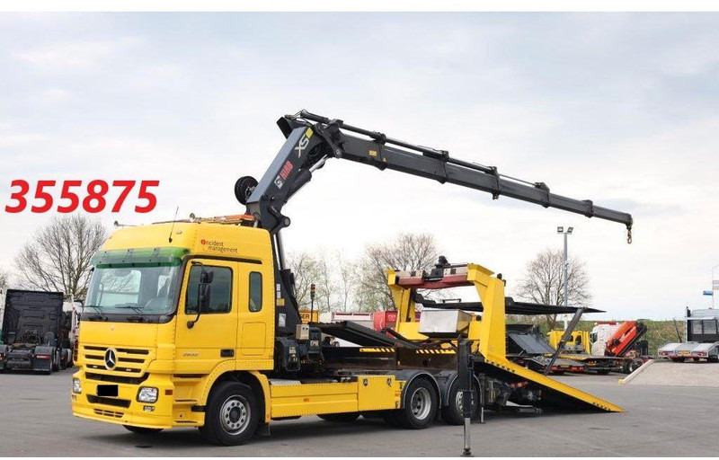 Mercedes-Benz Actros 2532 Vehicle transporter + crane Hiab 477EP-5 HiPro 6x2 - Автовоз: фото 2 Mercedes-Benz Actros 2532 Vehicle transporter + crane Hiab 477EP-5 HiPro 6x2 - Автовоз: фото 2