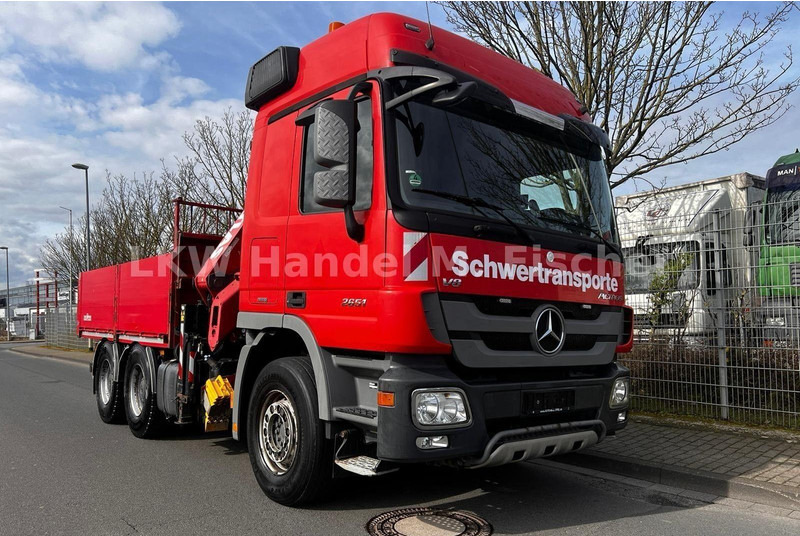 Mercedes-Benz Actros 2651 6x4 Flatbed + Crane Atlas 190.2 - Грузовик бортовой/ Платформа, Автоманипулятор: фото 1 Mercedes-Benz Actros 2651 6x4 Flatbed + Crane Atlas 190.2 - Грузовик бортовой/ Платформа, Автоманипулятор: фото 1