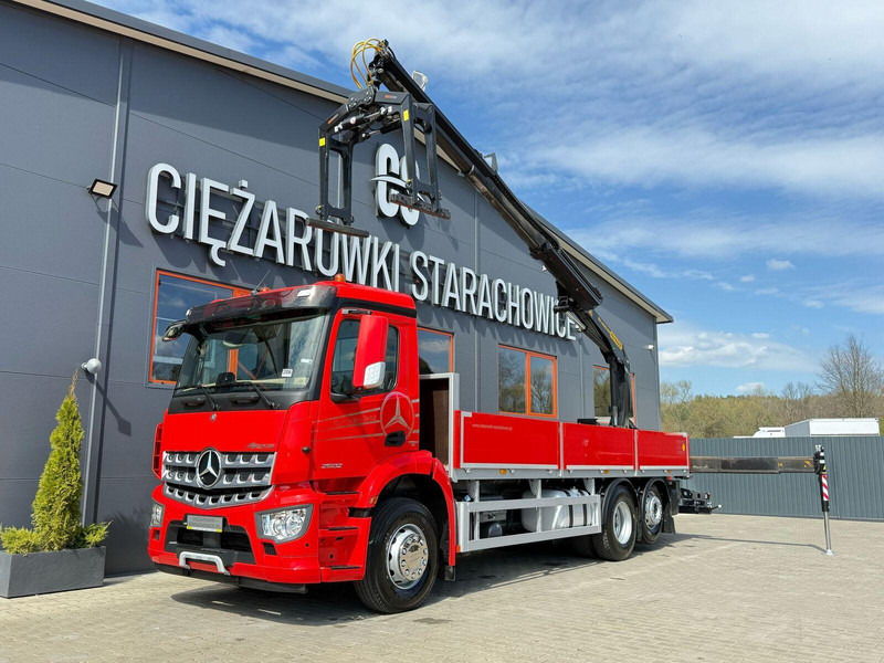 Mercedes-Benz Arocs Actros 2532 / E6 / 6x2 / skrzynia + żuraw Palfinger / budo - Грузовик бортовой/ Платформа, Автоманипулятор: фото 1 Mercedes-Benz Arocs Actros 2532 / E6 / 6x2 / skrzynia + żuraw Palfinger / budo - Грузовик бортовой/ Платформа, Автоманипулятор: фото 1