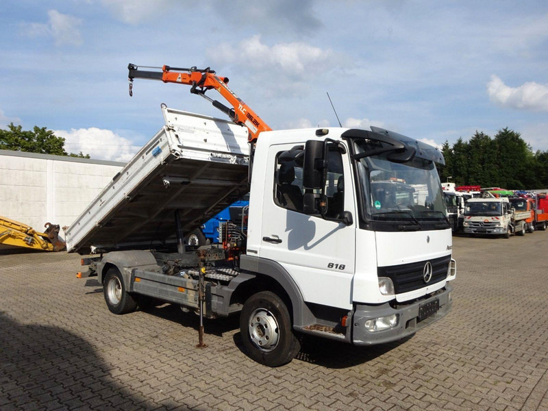 Mercedes-Benz Atego 818 3 way Meiller tipper + crane Terex 36.2 - Малотоннажный самосвал: фото 4 Mercedes-Benz Atego 818 3 way Meiller tipper + crane Terex 36.2 - Малотоннажный самосвал: фото 4