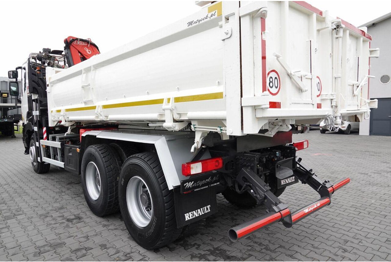 Самосвал, Автоманипулятор Renault C 380 / 6x4 / WYWROTKA 3 STRONNA  + HDS FASSI F135 / HYDROBURTA: фото 19