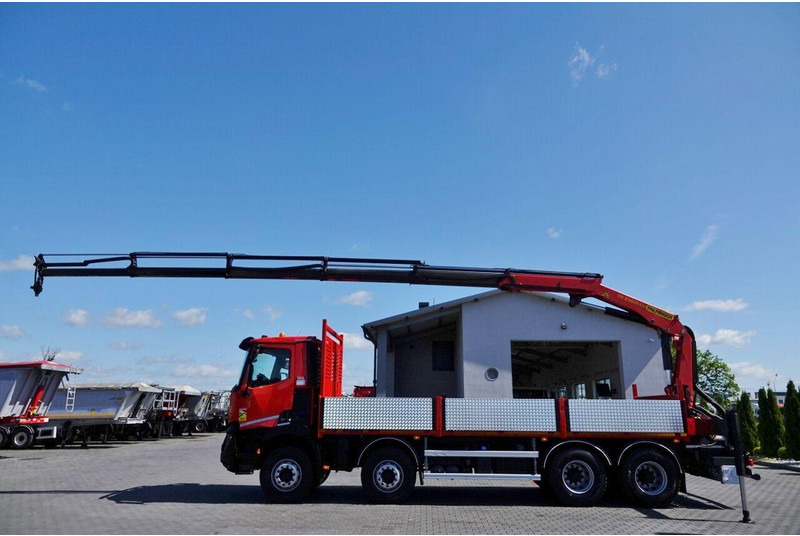 Renault C 430 / 8x4 / SKRZYNIOWY 7 M + HDS PALFINGER PK 2300-EH / WYSÓW - Грузовик бортовой/ Платформа, Автоманипулятор: фото 2 Renault C 430 / 8x4 / SKRZYNIOWY 7 M + HDS PALFINGER PK 2300-EH / WYSÓW - Грузовик бортовой/ Платформа, Автоманипулятор: фото 2