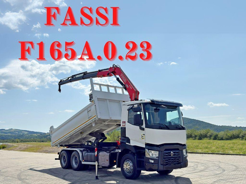 Renault C 430 * FASSI F165A.0.23 + FUNK * 6x4 - Самосвал, Автоманипулятор: фото 1 Renault C 430 * FASSI F165A.0.23 + FUNK * 6x4 - Самосвал, Автоманипулятор: фото 1
