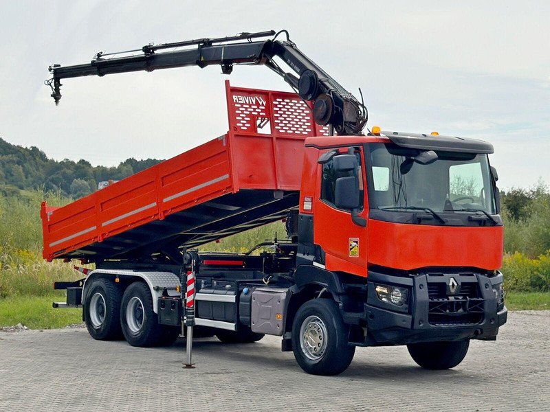 Renault K 380 * HIAB 144 BS - 3 HIDUO + FUNK * 6x4 * TOP - Самосвал, Автоманипулятор: фото 2 Renault K 380 * HIAB 144 BS - 3 HIDUO + FUNK * 6x4 * TOP - Самосвал, Автоманипулятор: фото 2