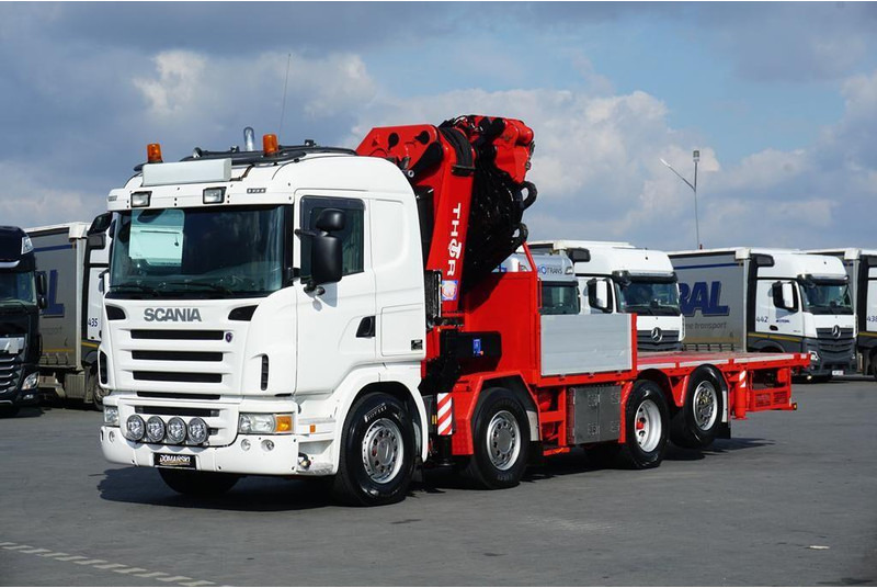 Scania G 480 / 8 X 2 / SKRZYNIOWY + HDS / HMF THOR - O K6 + JIB FJ 2000 - Грузовик бортовой/ Платформа, Автоманипулятор: фото 3 Scania G 480 / 8 X 2 / SKRZYNIOWY + HDS / HMF THOR - O K6 + JIB FJ 2000 - Грузовик бортовой/ Платформа, Автоманипулятор: фото 3