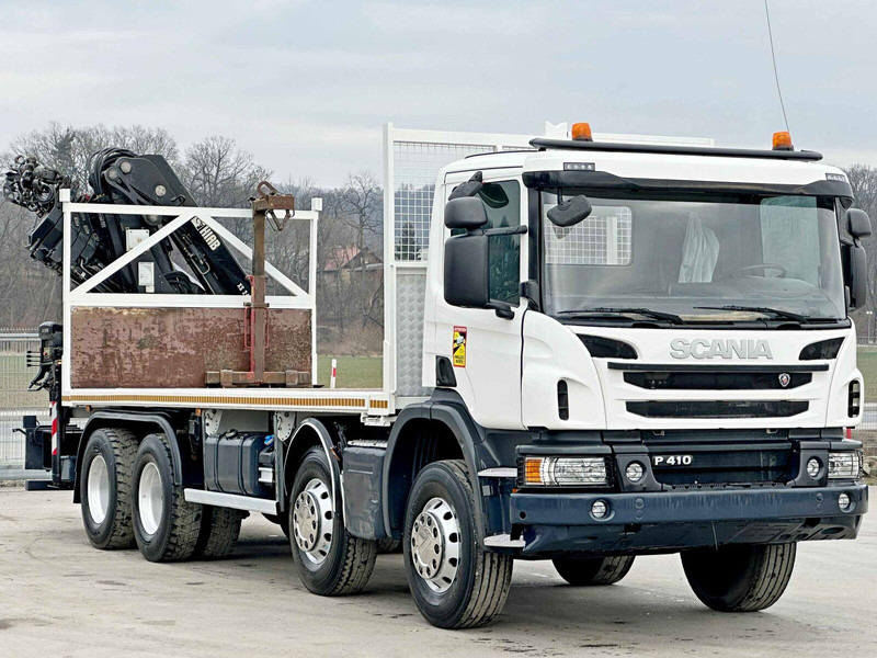 Scania P 410*PLATFORM 7,00m*HIAB 244 E-5 HIPRO+FUNK/8x4 - Грузовик бортовой/ Платформа, Автоманипулятор: фото 3 Scania P 410*PLATFORM 7,00m*HIAB 244 E-5 HIPRO+FUNK/8x4 - Грузовик бортовой/ Платформа, Автоманипулятор: фото 3