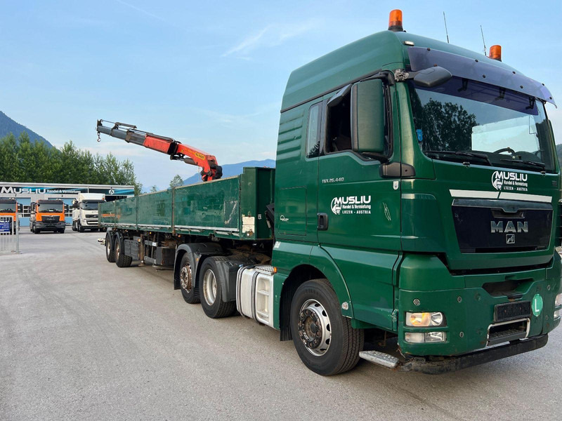 MAN TGX 26.440 6x2 + Flatbed semi trailer + Crane PK26002 - Тягач: фото 2 MAN TGX 26.440 6x2 + Flatbed semi trailer + Crane PK26002 - Тягач: фото 2