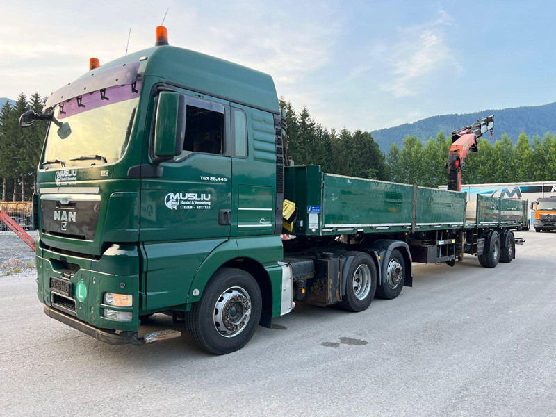 MAN TGX 26.440 6x2 + Flatbed semi trailer + Crane PK26002 - Тягач: фото 3 MAN TGX 26.440 6x2 + Flatbed semi trailer + Crane PK26002 - Тягач: фото 3