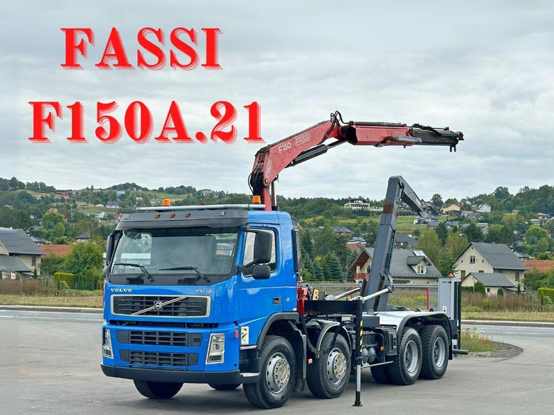 Volvo FM 12.420 * FASSI F150A.21 * 8x4 * TOP - Крюковой мультилифт, Автоманипулятор: фото 1 Volvo FM 12.420 * FASSI F150A.21 * 8x4 * TOP - Крюковой мультилифт, Автоманипулятор: фото 1