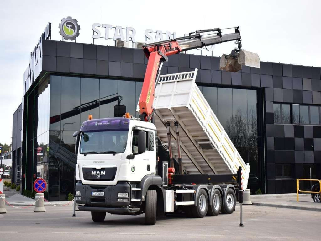 MAN TGS 35.400 8X4 PALFINGER PK 33002 CRANE KIPPER - Автоманипулятор, Самосвал: фото 1 MAN TGS 35.400 8X4 PALFINGER PK 33002 CRANE KIPPER - Автоманипулятор, Самосвал: фото 1