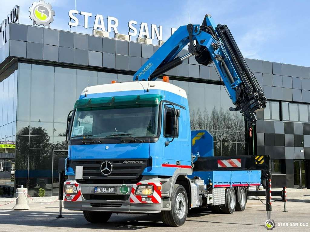 Mercedes-Benz ACTROS 2646L 6x4 PALFINGER 36002 Euro 5 Winch - Автоманипулятор: фото 1 Mercedes-Benz ACTROS 2646L 6x4 PALFINGER 36002 Euro 5 Winch - Автоманипулятор: фото 1