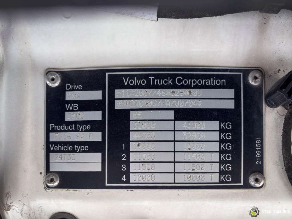 Volvo  FH 16.550 8x4 Palfinger PK 34002-SH Crane Kippe в лизинг Volvo  FH 16.550 8x4 Palfinger PK 34002-SH Crane Kippe: фото 25