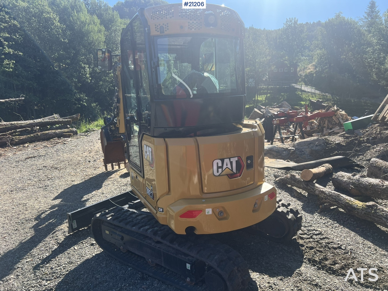 Caterpillar 302.7 CR gravemaskin m/ rototilt, pusseskuff,graveskuffe,klype og grøfteskuffe - Мини-экскаватор: фото 3 Caterpillar 302.7 CR gravemaskin m/ rototilt, pusseskuff,graveskuffe,klype og grøfteskuffe - Мини-экскаватор: фото 3