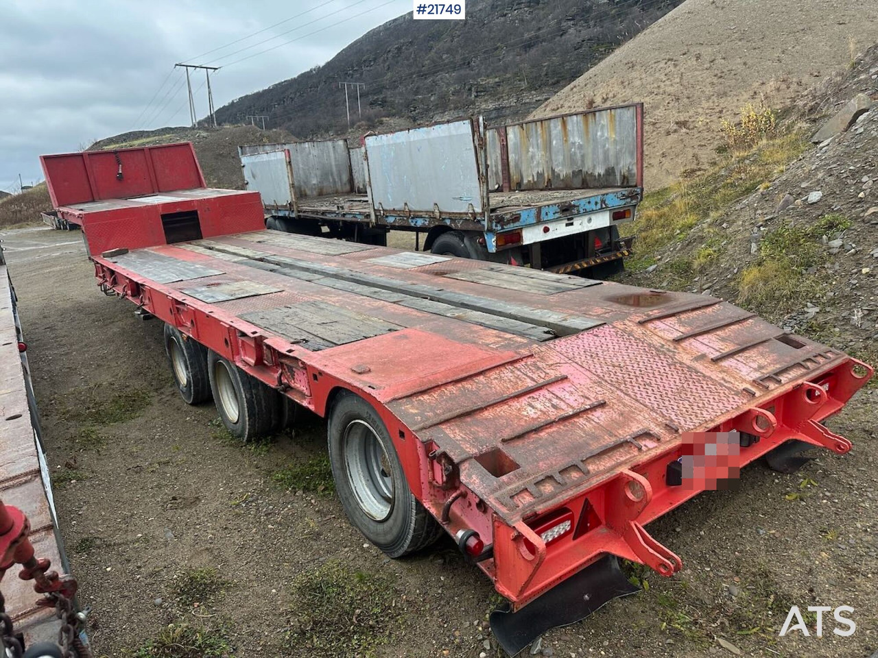 Damm 3SD335 3 akslet maskintralle - Низкорамный полуприцеп: фото 5 Damm 3SD335 3 akslet maskintralle - Низкорамный полуприцеп: фото 5