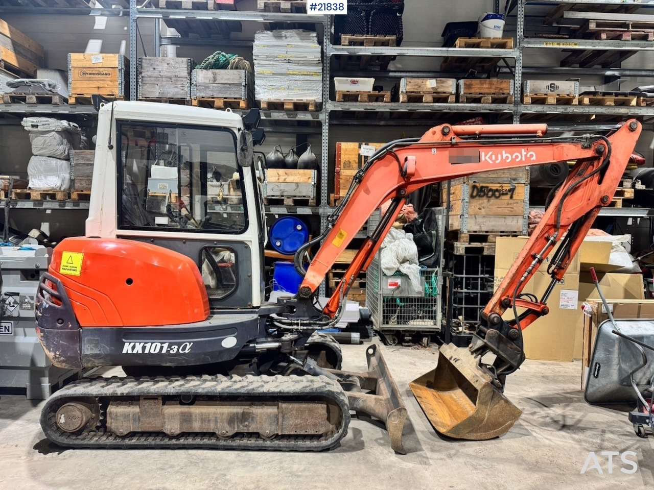 Kubota KX101-3 Minigraver m/ Skuffe og Klype. - Мини-экскаватор: фото 1 Kubota KX101-3 Minigraver m/ Skuffe og Klype. - Мини-экскаватор: фото 1