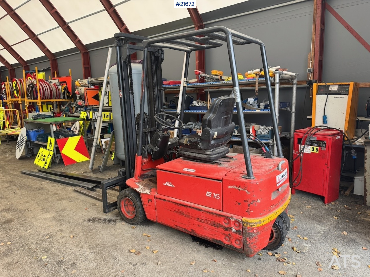 Linde Linde E16 EL Truck m/ forlengere. - Электропогрузчик: фото 3 Linde Linde E16 EL Truck m/ forlengere. - Электропогрузчик: фото 3