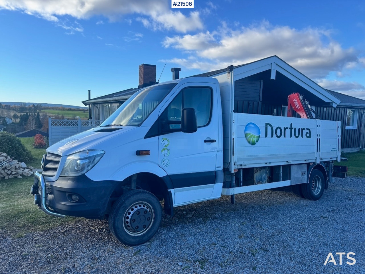 Mercedes-Benz Sprinter 519 4x4 nødslaktbil med vinsj og bakmontert Fassi kran - Цельнометаллический фургон: фото 2 Mercedes-Benz Sprinter 519 4x4 nødslaktbil med vinsj og bakmontert Fassi kran - Цельнометаллический фургон: фото 2