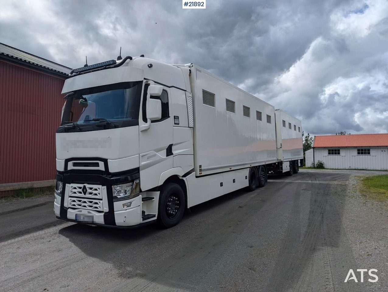 Renault 520T High 6x2 Dyretransportbil m/ HFR Henger - Грузовик для перевозки животных: фото 1 Renault 520T High 6x2 Dyretransportbil m/ HFR Henger - Грузовик для перевозки животных: фото 1