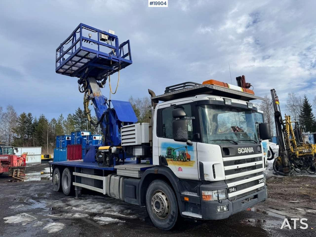 Грузовик с подъемником Scania P114: фото 48