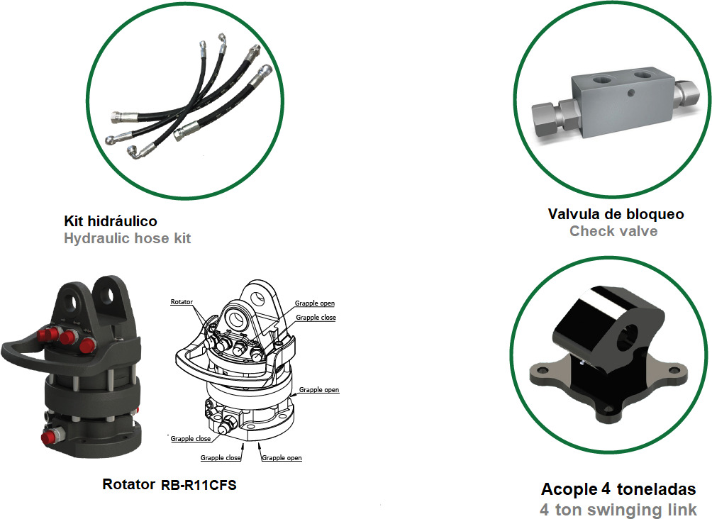 Asymmetric polyp grabs PLP-Z 320/6 - Грейфер для Кранов-манипуляторов: фото 2 Asymmetric polyp grabs PLP-Z 320/6 - Грейфер для Кранов-манипуляторов: фото 2