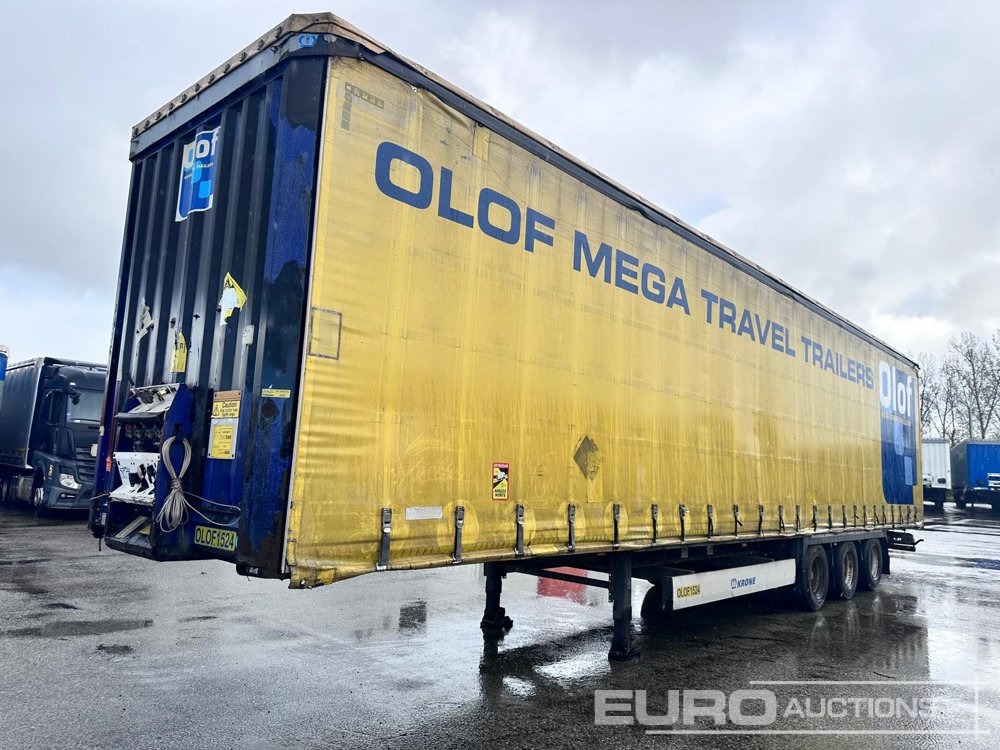 2015 Krone Mega Liner, Curtainsider, 3 Axle (Dutch Reg. Docs)(Selling Offsite from Krone Used Yard Moerdijk, Netherlands) - Тентованный полуприцеп: фото 1 2015 Krone Mega Liner, Curtainsider, 3 Axle (Dutch Reg. Docs)(Selling Offsite from Krone Used Yard Moerdijk, Netherlands) - Тентованный полуприцеп: фото 1
